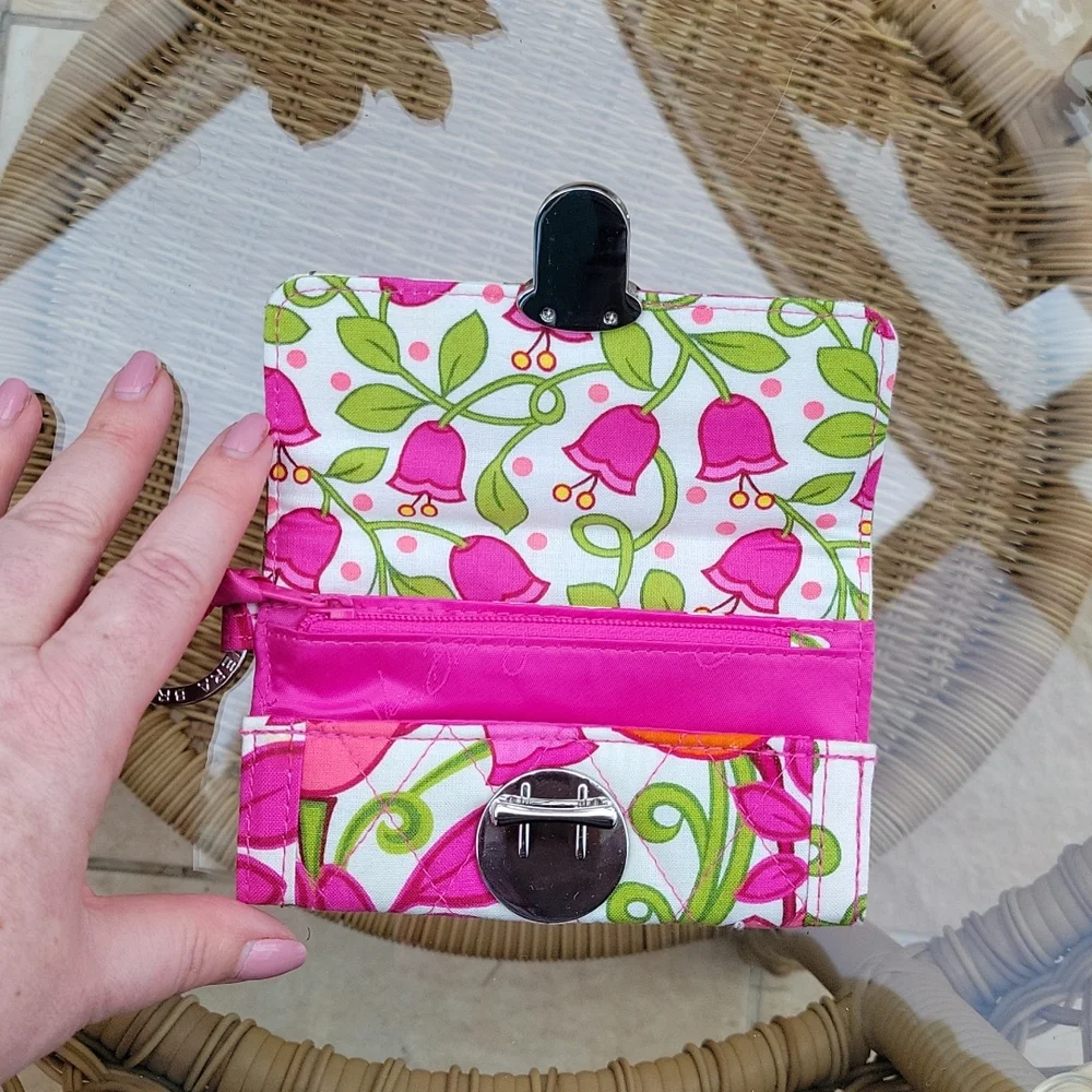 Vera Bradley Lilli Bell small wallet with keychain